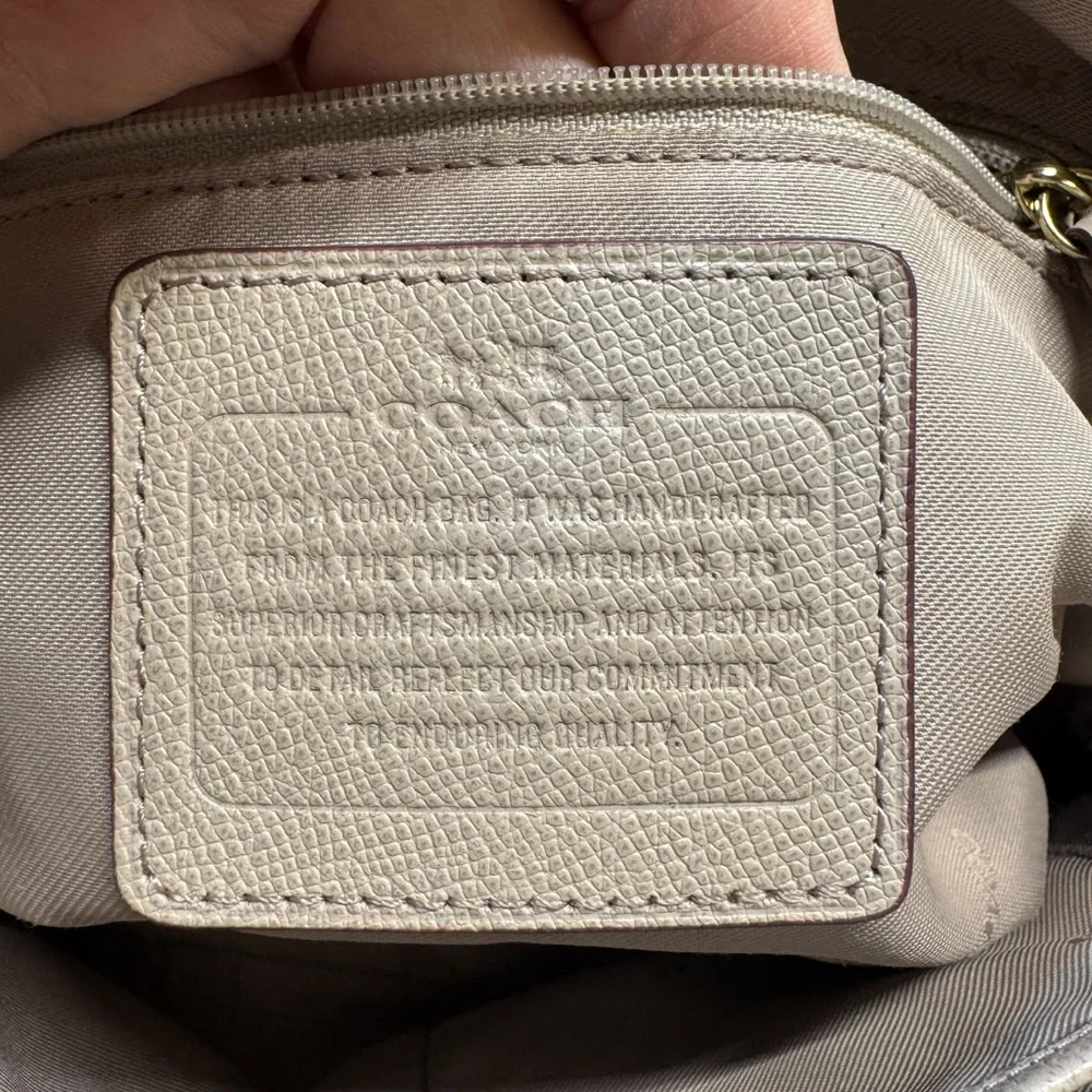 COACH Prince Street‎ Satchel Gray Leather Gold hardware/hangtag Shoulder/handbag